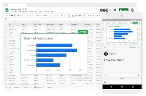 hojas de calculo google workspace nubens def